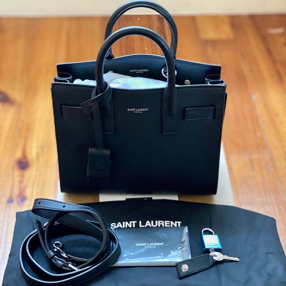 Saint Laurent Sac De Jour Nano in Grain Leather